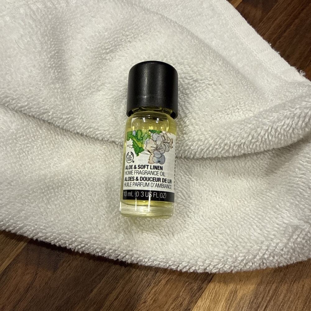 The Body Shop ALOE & SOFT LINEN Home Fragrance Oil 10 mL / 0.3 oz RARE